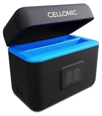 Immagine prodotto di CELLONIC Custodia di ricarica USB a 2 slot compatibile con Insta360 X4 – cavo USB da 60 cm incluso