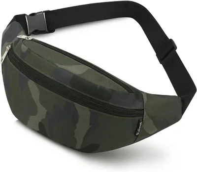 Obrázok produktu pre Bumbag, vodotesný, camo zelený, ľahký, 3 vrecká, na turistiku