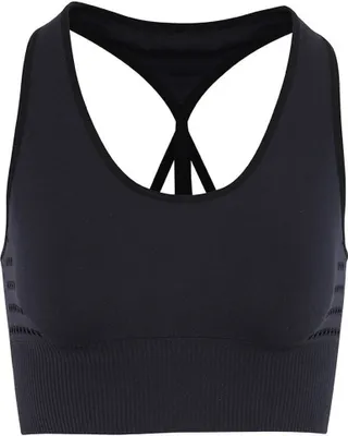 Image de TriDri - Soutien-gorge de sport sans couture "Reveal" pour femmes RW6563 (XL) (Noir)