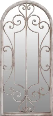 Produktbild von vidaXL Spiegel Sandfarben 100x45 cm Eisen für den Innenbereich