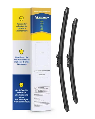 Produktbild von MICHELIN Perfect Fit 240 Scheibenwischer Set | 600/500 mm | Gelenkfreie Wischerblätter | Vormontierter Adapter