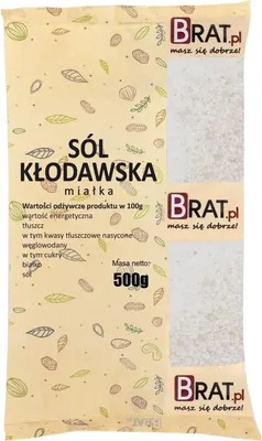 Zdjęcie produktu dla Sól kłodawska miałka Brat.pl 500g