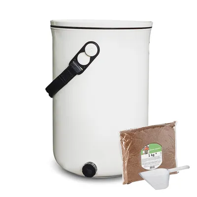 Produktbild von Skaza - Küche Kompost Eimer Bokashi Organko 2 mit 1 Kg Bokashi Kleie