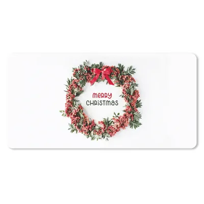 Produktbild von MuchoWow® Schreibtischunterlage Winter - Mistelzweig - Text 80x40 cm - XXL Mauspad - Gaming Mauspad