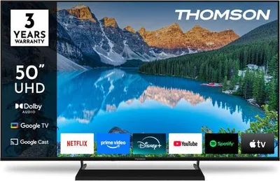Image de Thomson 50UG5X15, 127 cm (50"), 3840 x 2160 px, LED, Smart TV, Wi-Fi, Noir