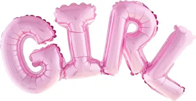 Produktbild von XL Folienballon Buchstaben - Girl ca. 97 x 38 cm Dekoration für Babyparty