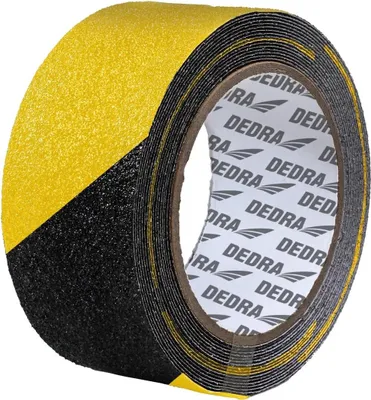 Image de Bande antidérapante jaune et noire, 50 mm x 5 m