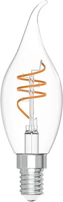 A clear product shot of an LED light bulb.