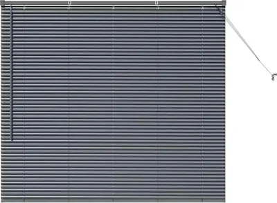 Produktbild von vidaXL Venezianische Jalousien Dunkelgrau 130 x 145 cm Aluminium