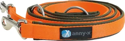 Produktbild von 3 M orange Annyx Führleine Classic Bolt Fun -auch als Fahrradleine und Joggingleine ideal