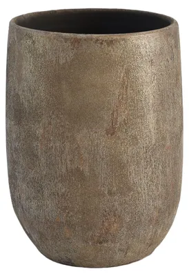 Produktbild von Bodenvase AVION 40cm - leicht konisch, beige braun, Keramik, Ø26cm CreaFlor Home