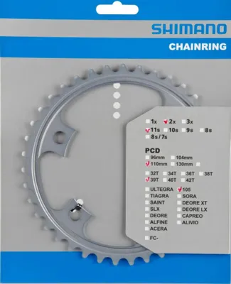 Obrázek produktu pro Shimano KETTENBLATT 105 39Z MA 4L 110LK SI FC5800