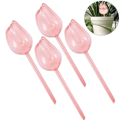 Produktbild von Pflanzenbewässerung 4er Set 190ml, automatische Gießkugeln für Urlaub und Alltag, Selbstbewässerung für Blumen, Balkon & Garten