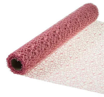 Tischband in Netzoptik 4,5x0,5m altrosa