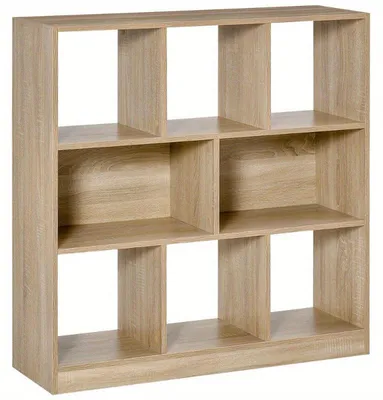 Productafbeelding van Metalen boekenkast met 3 niveaus – open wandrek en opbergkast voor boeken – compact