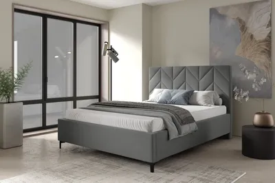 Obrázok produktu pre Čalúnená posteľ 160x200 ODETA 6 - šedá