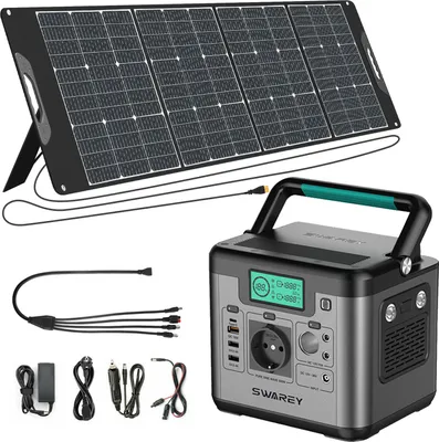 Obrázok produktu pre Prenosná 500W (špičková hodnota 1000W) elektráreň Powerstation 518Wh/144000mAh Solárny generátor Solárny generátor Generátor energie Solárne úložisko s 200W solárnymi panelmi Solárne systémy Solárna nabíjačka Solárny článok Solárny box Nabíjačka batérií Powerbank Type-C/USB pre núdzové napájanie/kempovanie/pohotovosť/cestovanie/CPAP/motorhomes/domov