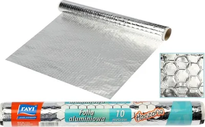 Zdjęcie produktu dla Folia aluminiowa tłoczona Ravi 10 m