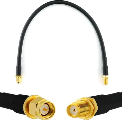Image de SMA mâle à SMA femelle 30cm - HF-240 (équivalent LMR 240) Extension câble d'antenne - pour WiFi RF Antenne GSM LTE 4G 5G 6G Routeur Amplificateur de signal Lora Ham CB radio