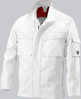 Produktbild von BP Arbeitsjacke weiß/dunkelgrau, Gr. 52/54n