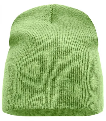 Produktbild von Enganliegende Strickmütze ohne Umschlag lime-green, Gr. one size