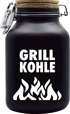 Produktbild von Spardose Geld Geschenk Ideen Grill Kohle Design1 Schwarz Größe XXL 3 Liter