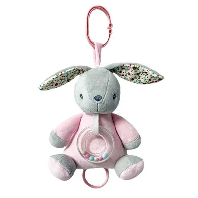 Produktbild von Hudební skříňka králíček růžová 18cm