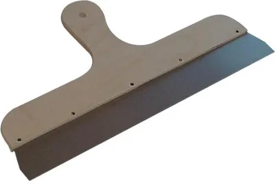 Produktbild von Flächendekorspachtel B.500mm Holzgr.poliertes Stahlblatt