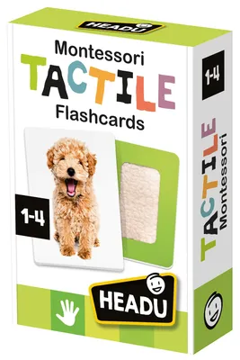 Productafbeelding van Headu MONTESSORI leermateriaal: Tactiele flashcards