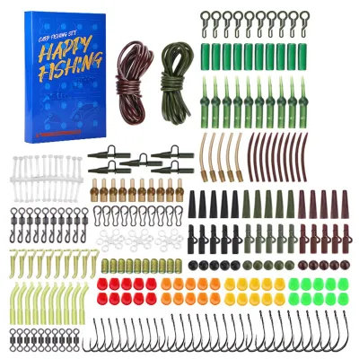Produktbild von 231-teiliges Angelköder-Geschenkset Europäisches Karpfenangel-Set mit komplettem Zubehör Mehrere Kategorien in separaten Boxen Tragbar für Karpfen Gras