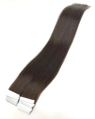 Produktbild von Tape in Hair Echthaartapes, braun natur, Remy Haar für Haarextensions, (30 cm) Länge, ca. (25 g)