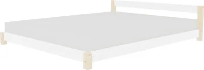 Produktbild von Skandinavisches Doppelbett COMFY 200 x 200 weiß und natur.