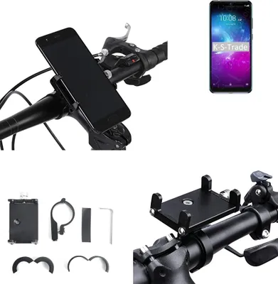Produktbild von K-S-Trade Handyhalterung für das Fahrrad kompatibel mit ZTE Blade A5 2020 Halter Lenkstange Fahrradhalterung Motorrad Bike Mount Befestigung