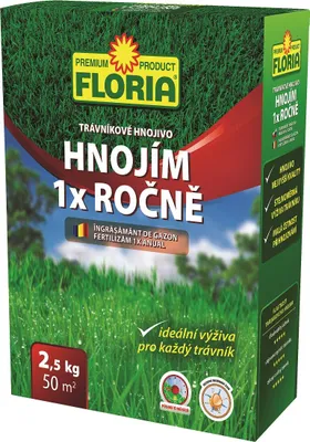 Produktbild von AGRO Floria Rasendünger. DÜNGT 1x JÄHRLICH. 2,5 kg. AGRO 008410