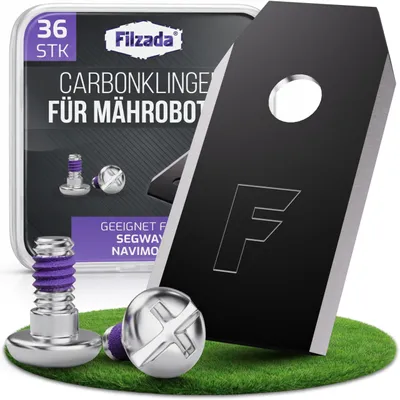 Produktbild von Filzada® 36x Mähroboter Messer kompatibel mit Segway Navimow Carbon Klingen