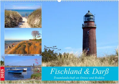 Produktbild von Fischland & Darß Traumlandschaft an Ostsee und Bodden (Wandkalender 2025 DIN A2 quer), CALVENDO Monatskalender