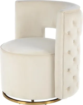 Produktbild von Sessel Drehsessel Beverly 100 Creme / Gold