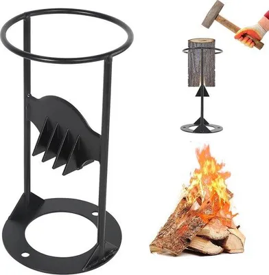 Produktbild von Famanu Holzspalter manuell - Handliche Kindling Cracker mit Sicherheitsblock