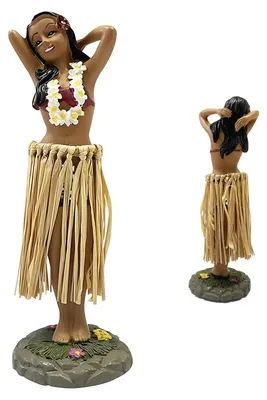 Produktbild von Hawaiianische Tanzfigur Dashboard Ornament - Wobble Hula Mädchen