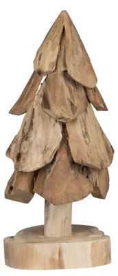 Produktbild von formano Teakholz Weihnachtsbaum Deko-Baum 45 cm Weihnachtsdeko