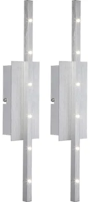 Produktbild von 2x LED Wandlampe, ALU gebürstet, H 40,5 cm