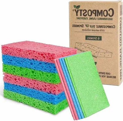 Obrázok produktu pre Ekologické špongie, balenie po 12 ks, z prírodnej celulózy
