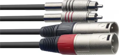 Immagine prodotto di Cavo doppio, XLR/RCA (m/m), 1,5 m