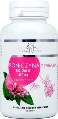 Produktbild von FarmVix Rotklee-Extrakt 450 mg, 60 Tabletten.
