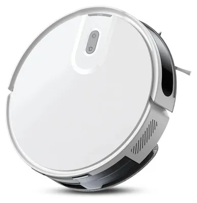 Obrázek produktu pro Robotický vysavač – s funkcí vytírání – sací výkon 5000 Pa – navigace pomocí LiDAR – ovládání přes aplikaci – bílá barva
