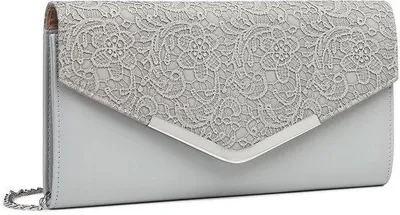 Image de Pochette de luxe pour mariages et galas, ornée de chaînes, sac à main haut de gamme, élégante pochette de soirée