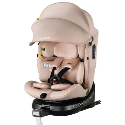 Produktbild von Jovikids 360° Drehbar Kindersitz mit ISOFIX, i-Size 40-150cm(ab Geburt -12 Jahre) Baby Autositz Reboarder mit Liegefunktion , ECE R129