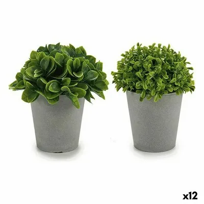 Image de Plante décorative plastique 13 x 17 x 13 cm (12 pièces)