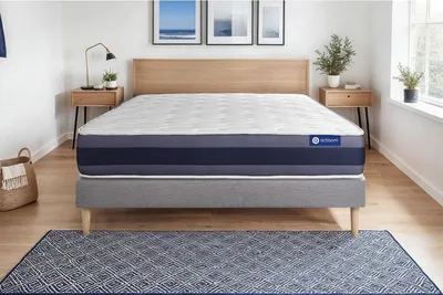 Productafbeelding van Actiflex morpho matras 160x190 cm + bedframe met lattenbodem - Dikte: 24 cm - Pocketvering en traagschuim - H3
