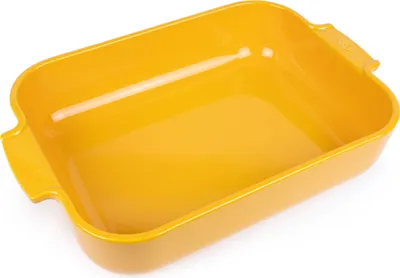 Produktbild von Peugeot rechteckige Auflaufform Appolia Ofenform Keramik Safrangelb 36 cm 61234